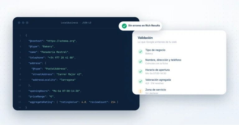 datos estructurados para negocios locales