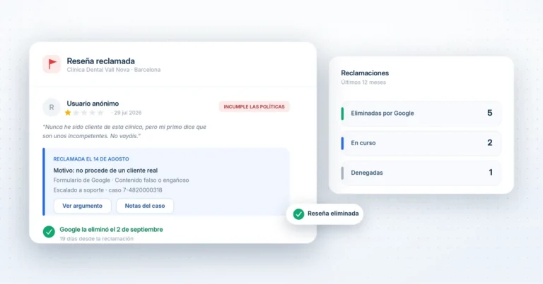 como reclamar reseñas en google